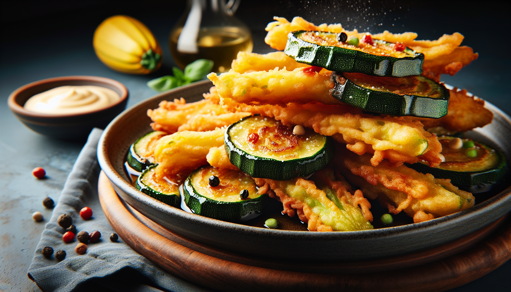 zucchine fritte in pastella